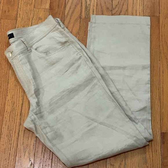 Women’s LiverPool Khaki Linen Pants Size 10/30 EUC - Picture 8 of 8